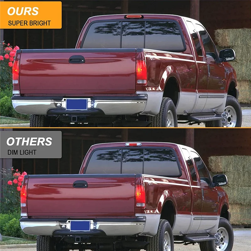 

Светодиодный третья Тормозная задняя фонарь-F250 F350 F450 F550-кольцевая третья Тормозная фонарь стоп-сигнала с высоким креплением