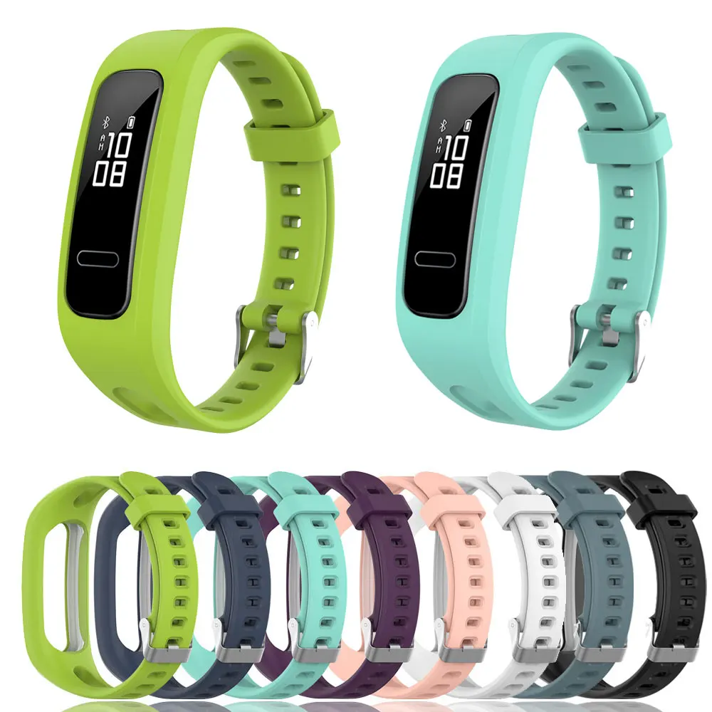 

Strap For Huawei Honor Band 4 Running Band 4e 3e Soft Silicone Replacement Watch Watchband Smartwatch Bracelet Wristband