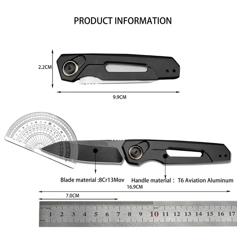 Высококачественный Складной Нож Ks 7550 Launch 11 8cr13mov Blade T6 С Алюминиевой Ручкой Для