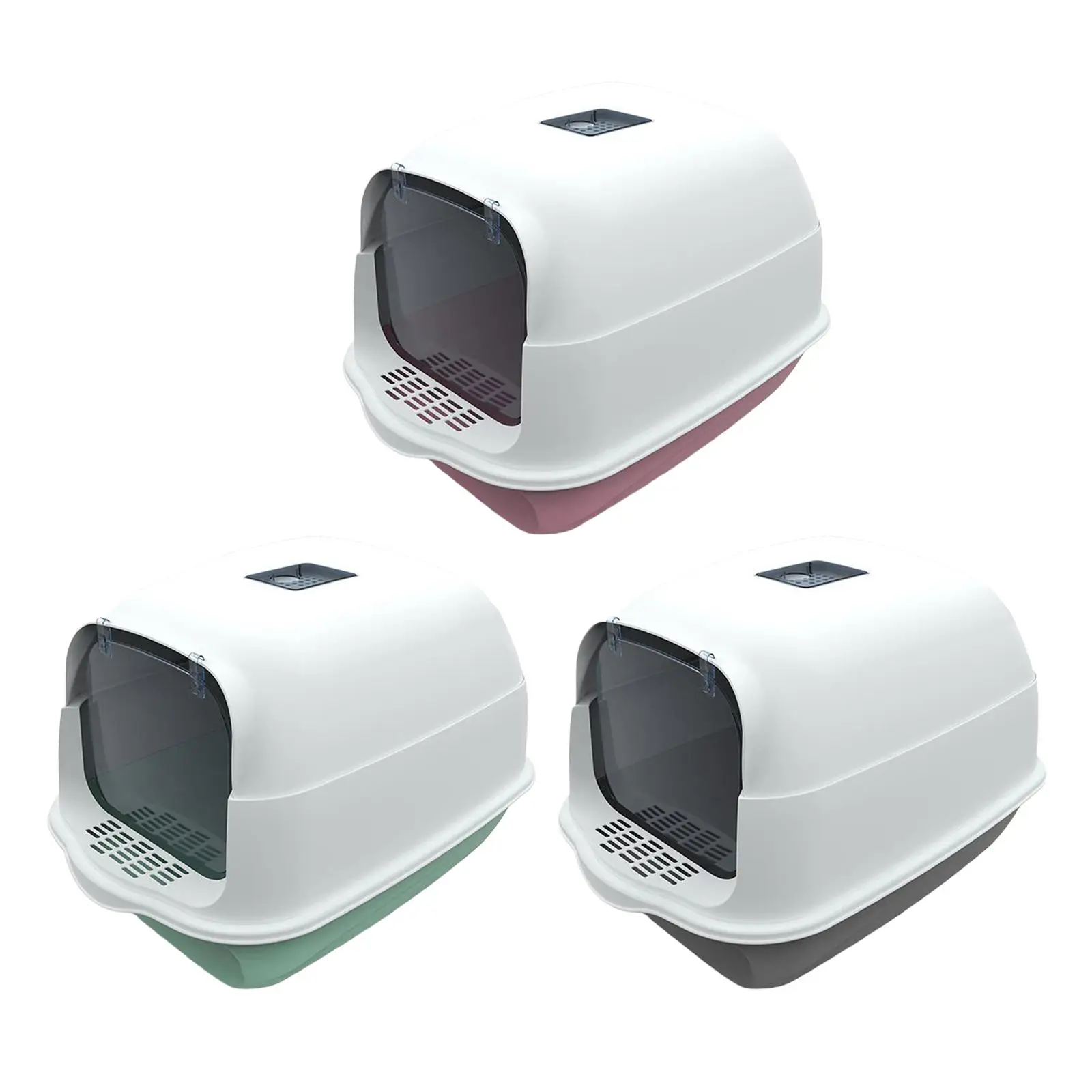 

Cat Litter Box Fully Enclosed Easy to Clean Prevent Smell Anti Splashing