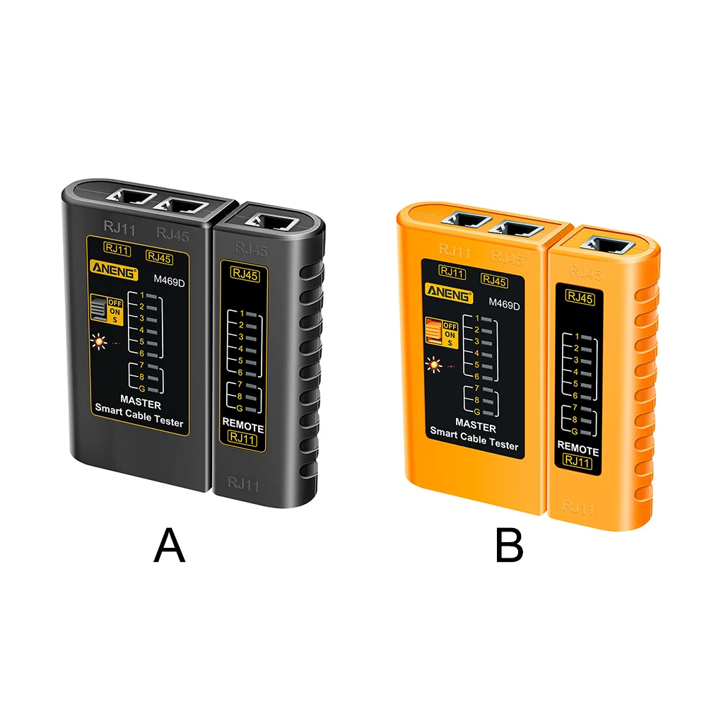 Сетевой кабельный тестер для ноутбука Интернет Ethernet RJ45 RJ11 детектор ABS пластиковый тестовый инструмент Сетевые Аксессуары
