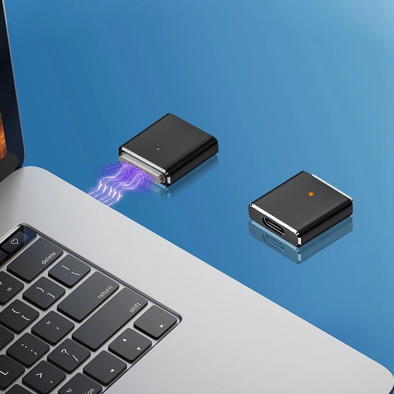 Сменный Адаптер для Magsafe3 с гнездом Type-C на 5-контактный высокомощный Выход 100 вт