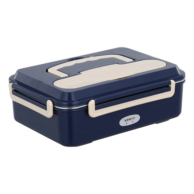 

Electric Lunch Box With Spoon And Chopstick Portable Food Warmer For 220V Household And 12V/24V Car/Truck ,EU Plug