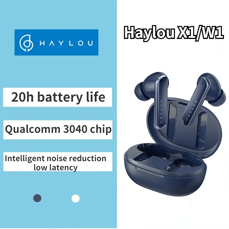

HAYLOU X1 (W1) Earphone Bluetooth Wireless Headphones Lntelligent Noise Reduction And Low Latency For Android IOS Xiaomi Phone