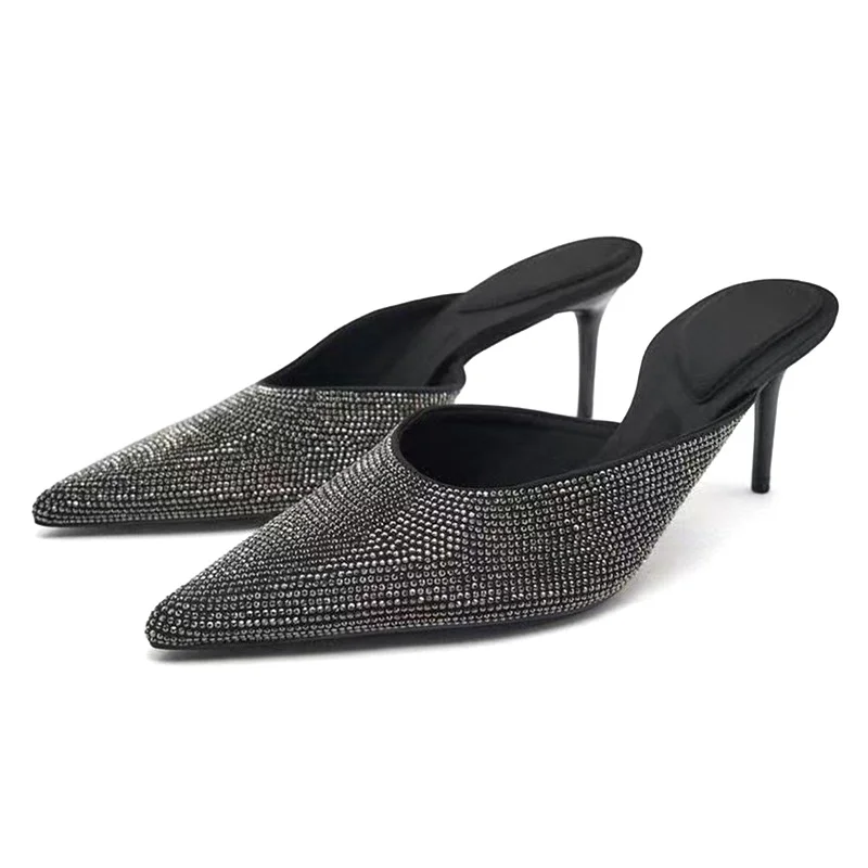 

Женские туфли-лодочки без застежки, на высоком каблуке