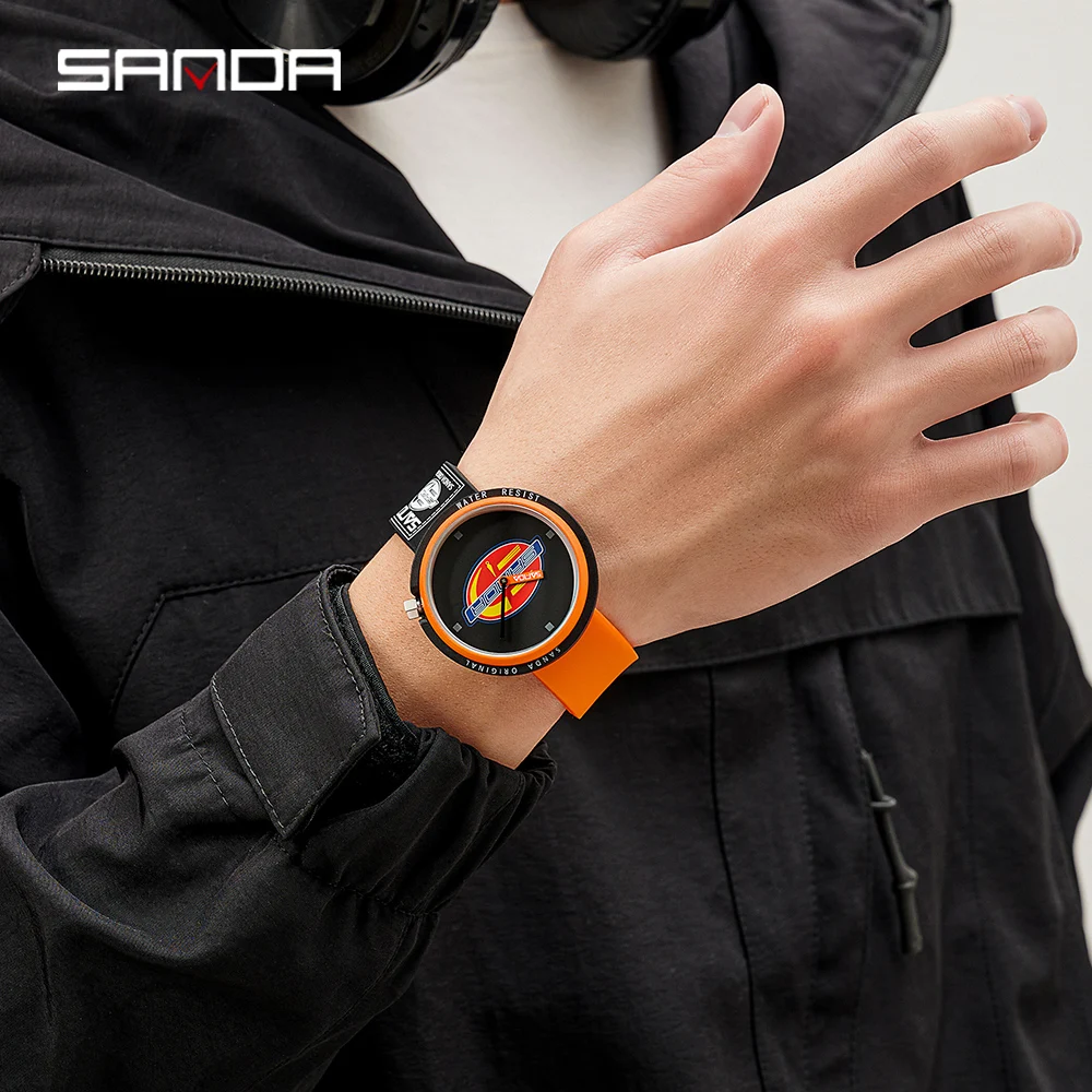 SANDA Simple Fashion Quartz Watch Men Women Luxury Sport Watches Waterproof Casual Wristwatch Female Clock relogio feminino 3202