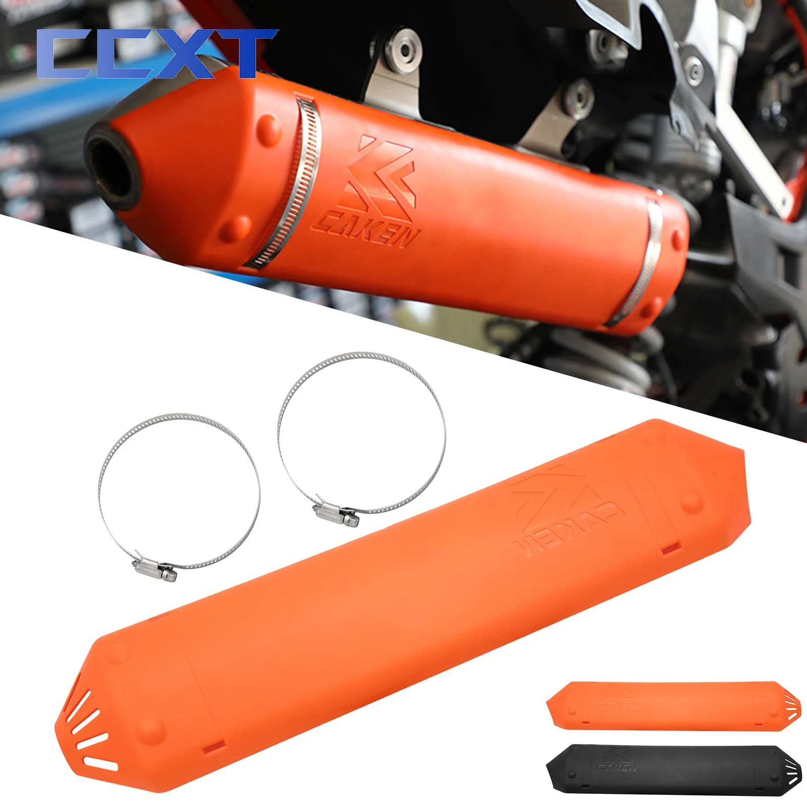 

Motorcycle Motocross Muffler Exhaust Pipe Shield Protector Guard For KTM XC250 XC300 XCW250 XCW300 EXC250 EXC300 TPI 2020-2023
