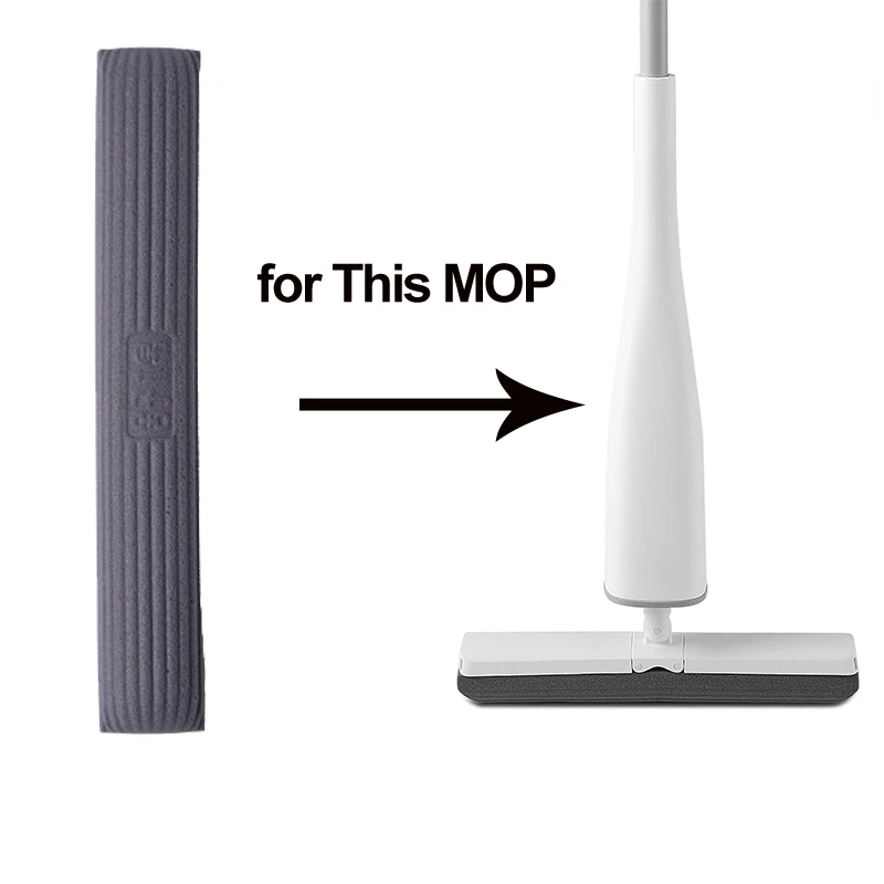 

PVA Sponge Mop Heads Apply to Automatic Self-Wringing 360° Rotating Flat Mop Free Hand Washing for Bedroom Floor Clean