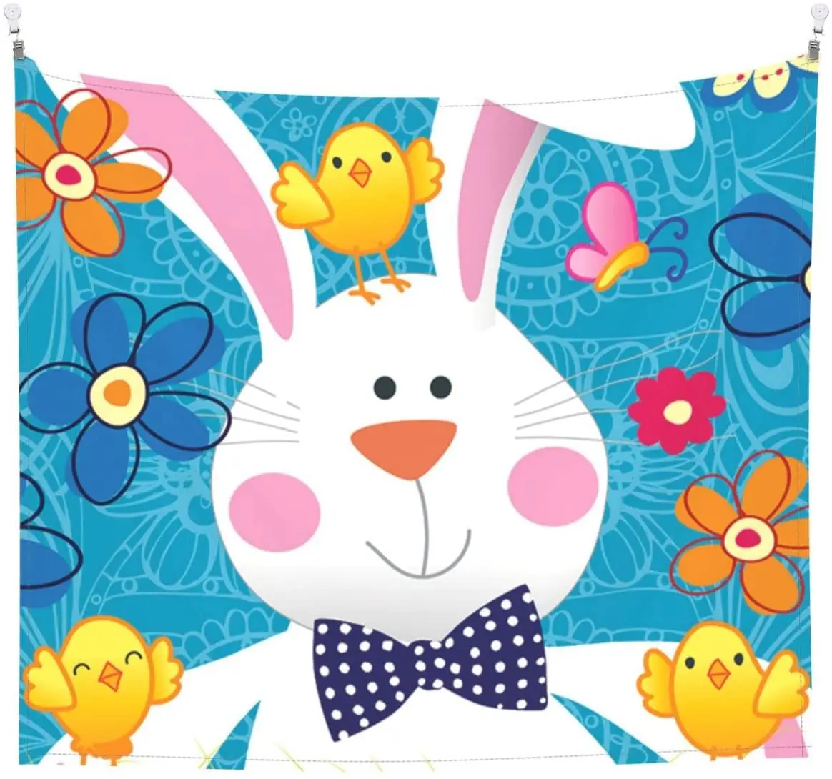 

Spring Happy Easter Holiday Tapestry Wall Hanging Tapestry Wall Art And Room Decor Tapestries For Bedroom Decor, 60x51 Inch