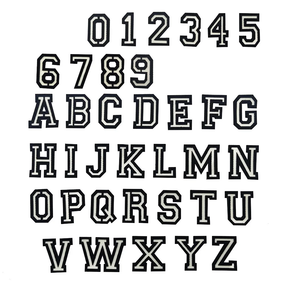 Светящийся патч для уличного рюкзака 26 Английских Букв 10 цифровых