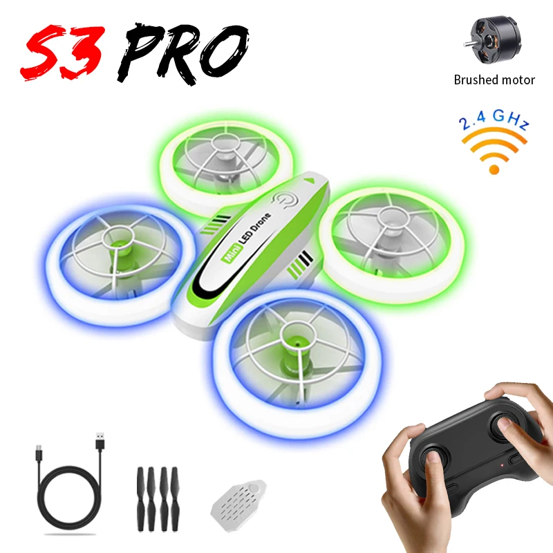 S3 Professional MINI Drone GPS Helicopete Automatic Return Quadcopter Brilliant LED Light Beginner Airplane Boy Toy Gift