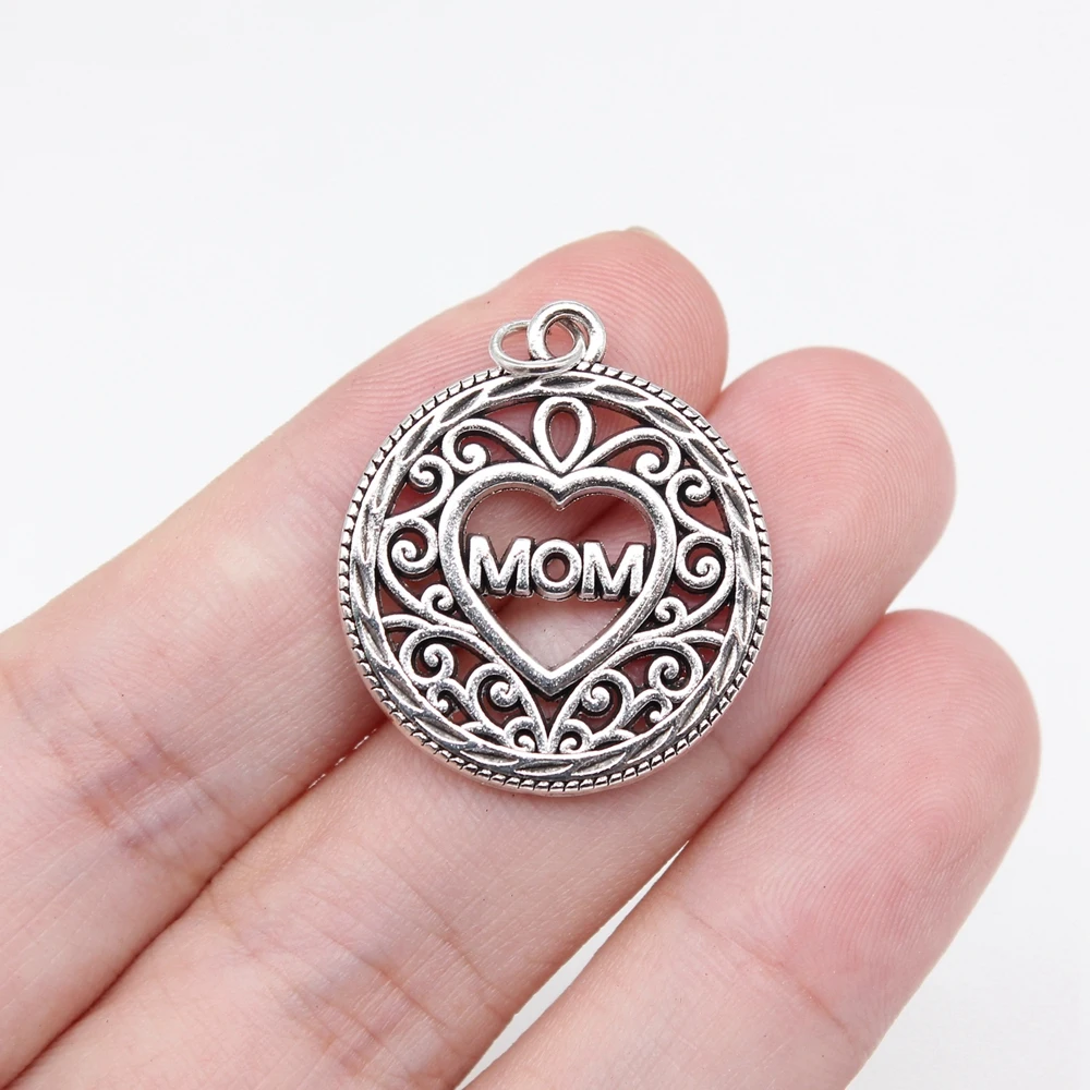 

WYSIWYG 10 шт. 26x22 мм старинные серебряные кружевные подвески в форме сердца для изготовления ювелирных изделий