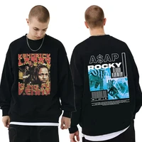 awesome rapper music kendrick lamar good kid graphic sweatshirts men fashion high quality pullover asap rocky print sweatshirt