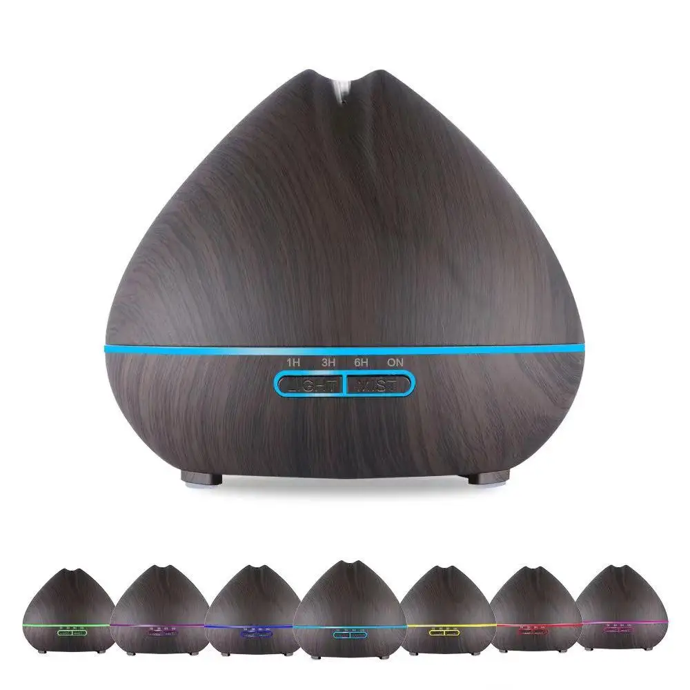 550 мл диффузор аромата эфирного масла с дистанционным управлением под дерево