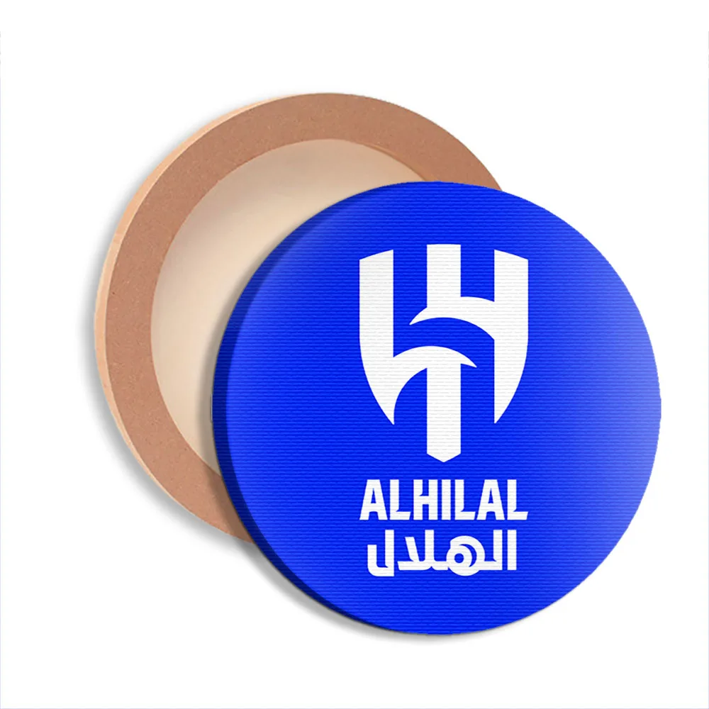 Al Hilal Riyadh Abstrakcyjny Obraz na Płótnie Dekoracja Ścienna Arabia Saudyjska Klub Piłkarski Zespół Salon Wystrój Domu