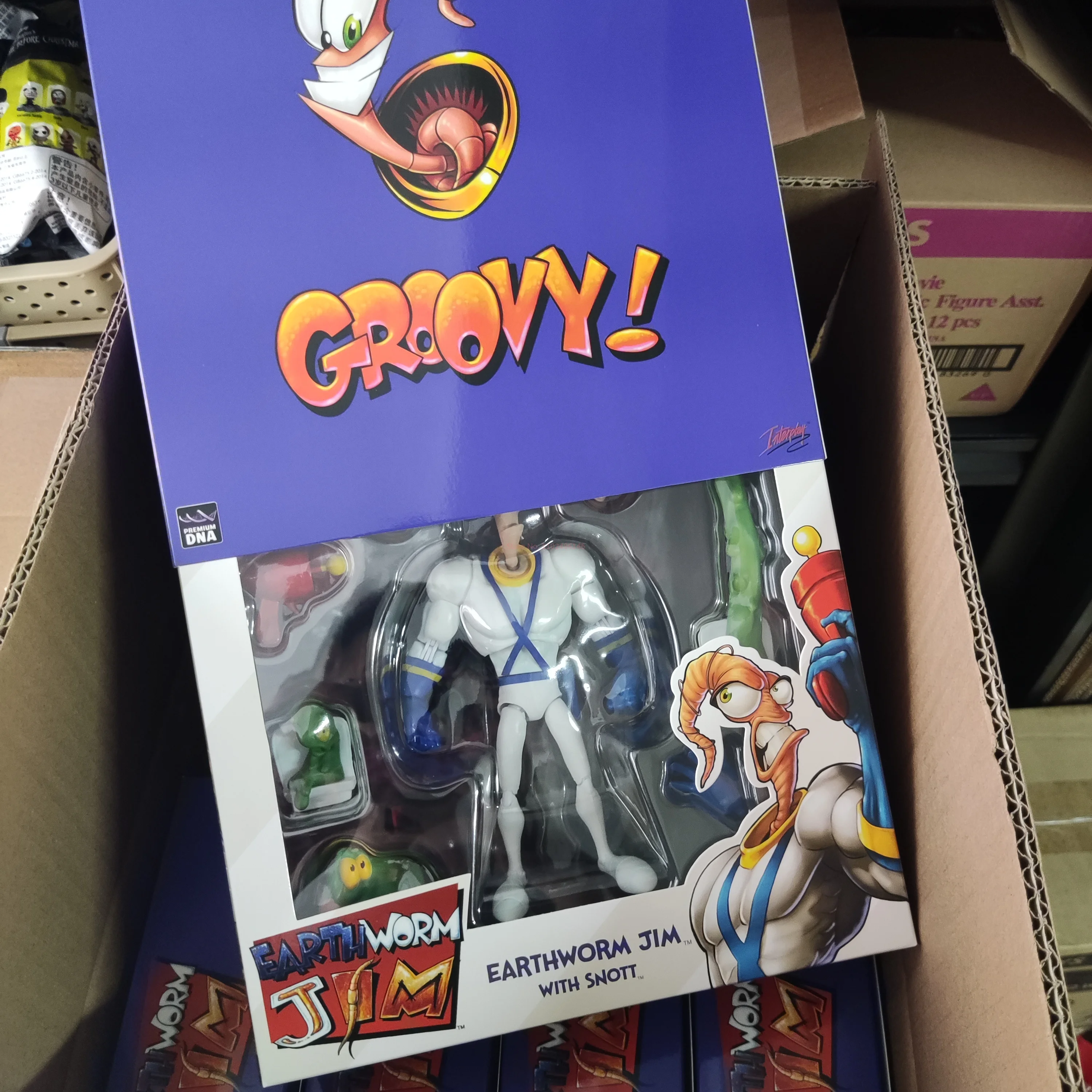 Оригинальный Earthworm Jim 2.0 Pdna 1/12 Psy Crow Bob The Killer Фигурка Worm Body Psy-Crow Коллекционная