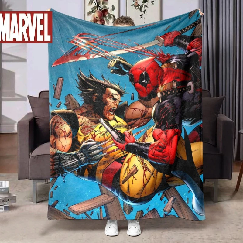 Одеяло из Росомаха Дэдпула плюшевые одеяла Мультяшные Молодежные офисные