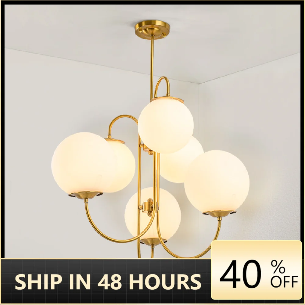 

Post-modern LED Novelty chandelier Nordic fixtures Art Deco Glass Ball lamps living room hanging lights Restaurant chandeliers