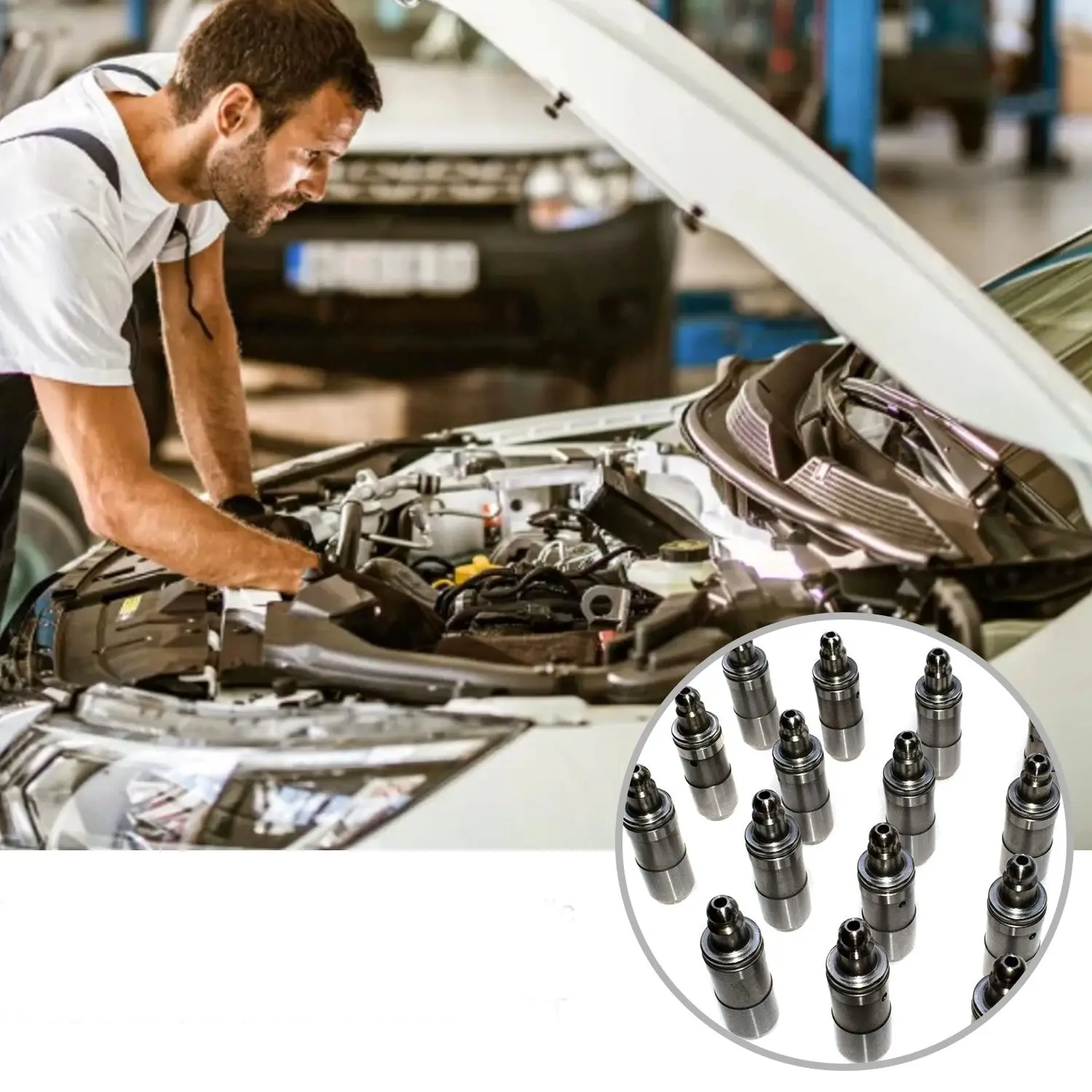 Фото Гидравлический толкатель клапана для Dodge Mitsubishi Hyundai Kia 3.0L 3.5L 6G72 6G74 G6CU G6CT MD 149309   МД 377054 №1