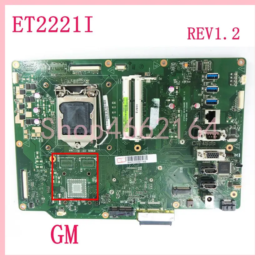 Integrado Tudo-em-um Mainboard Rev 1.2 para Asus Et2221i Et2221 90pt00l0-r01000 Placa-mãe de Mesa Original Testado ok Et2221i