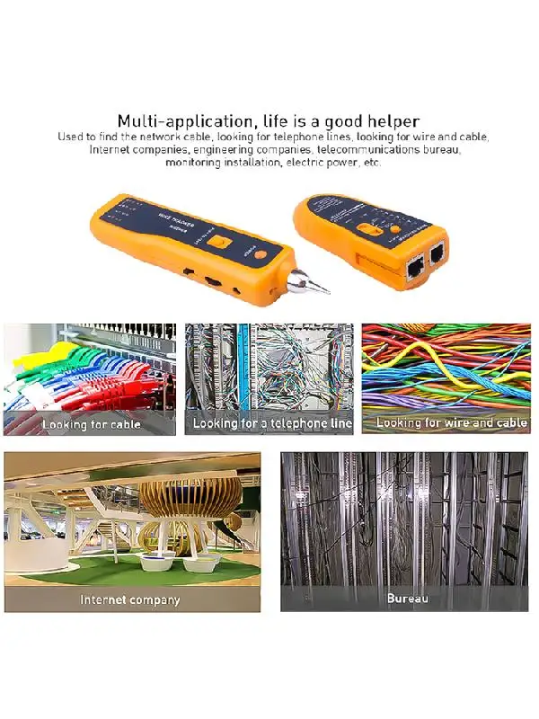 Тестер сетевого кабеля для STP UTP Cat5 Cat6 RJ45 RJ11 детектор линии проводной Ethernet-трекер