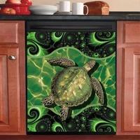 homega turtle sticker ocean sea dishwasher coverjust a girl who loves turtles dishwasher magneticturtle panel decal refrigerat
