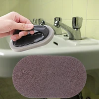 kitchen scrubber brush rust cleaning tool sink scrubber brush with emery sponge dishwasher cleaning brush magic cleaning sponge