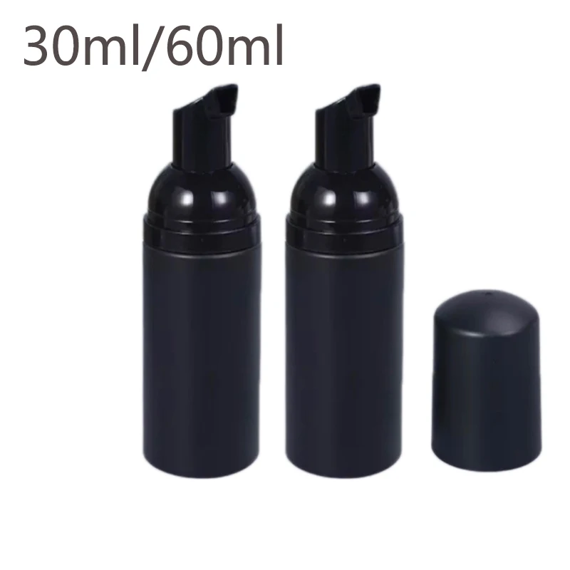 14/30/50pcs Black Plastic Foam Pump Bottle Empty Face Bottle Cleaner Soap Eyelashes Cosmetic  Dispenser Foam Bottle  containers