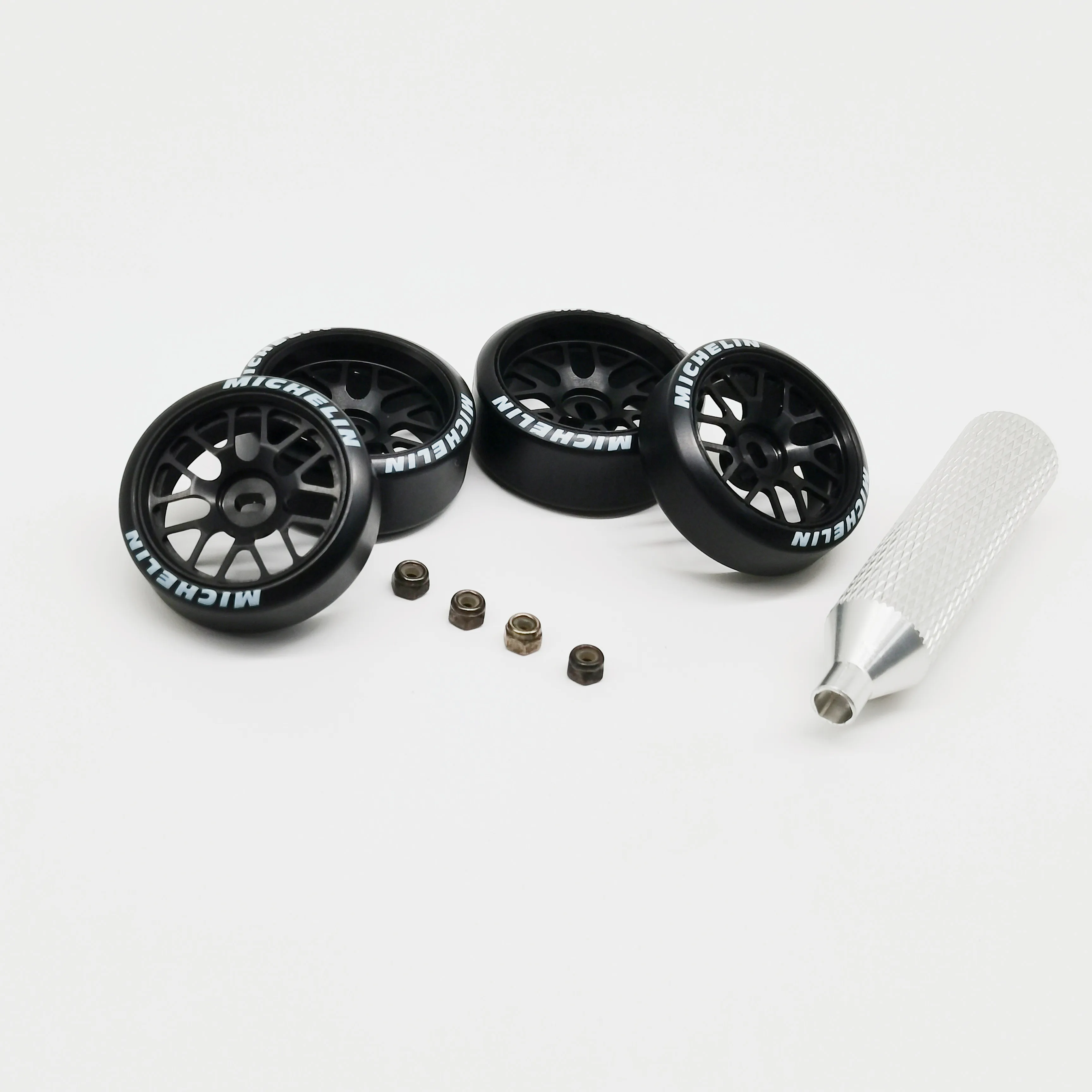 Фото RC Drift 22 мм алюминиевый Ступица колеса с логотипом шины для 1/28 Wltoys RC Drift Car MINI-Z AWD MA020 MA030 FWD DRZ BZ GLA GLD HGD1 №1