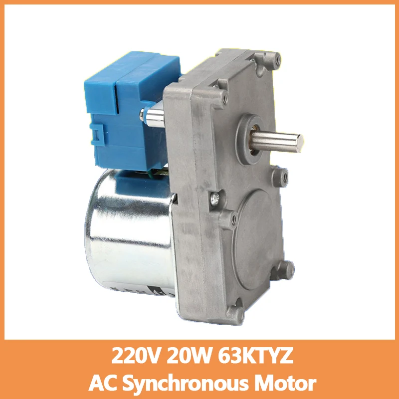 220V 20W 63KTYZ AC Synchronous Motor Biomass Pellet Heating Stove Discharger Large Torque Small Low Speed Motor