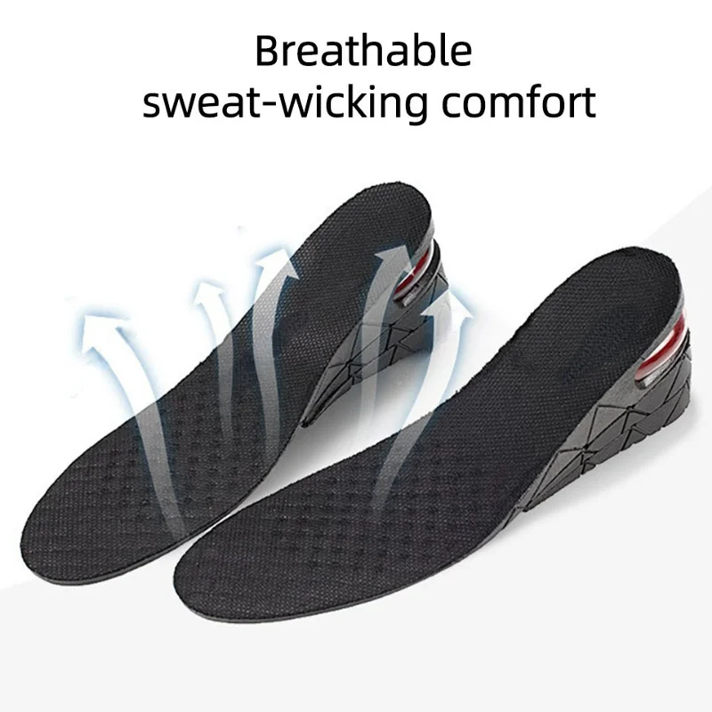 3-7.5cm Invisible Height Increase Insole Cushion Height Adjustable Shoe Heel insoles Insert Taller Support Absorbant Foot Pad