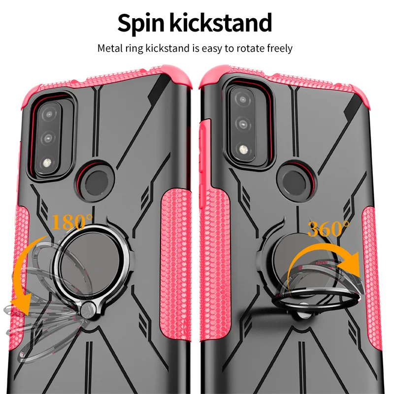 For Motorola Moto G play 2023 Case Cover For Moto G play 2023 Cover Coque Ring Armor Shockproof Protective Phone Bumper