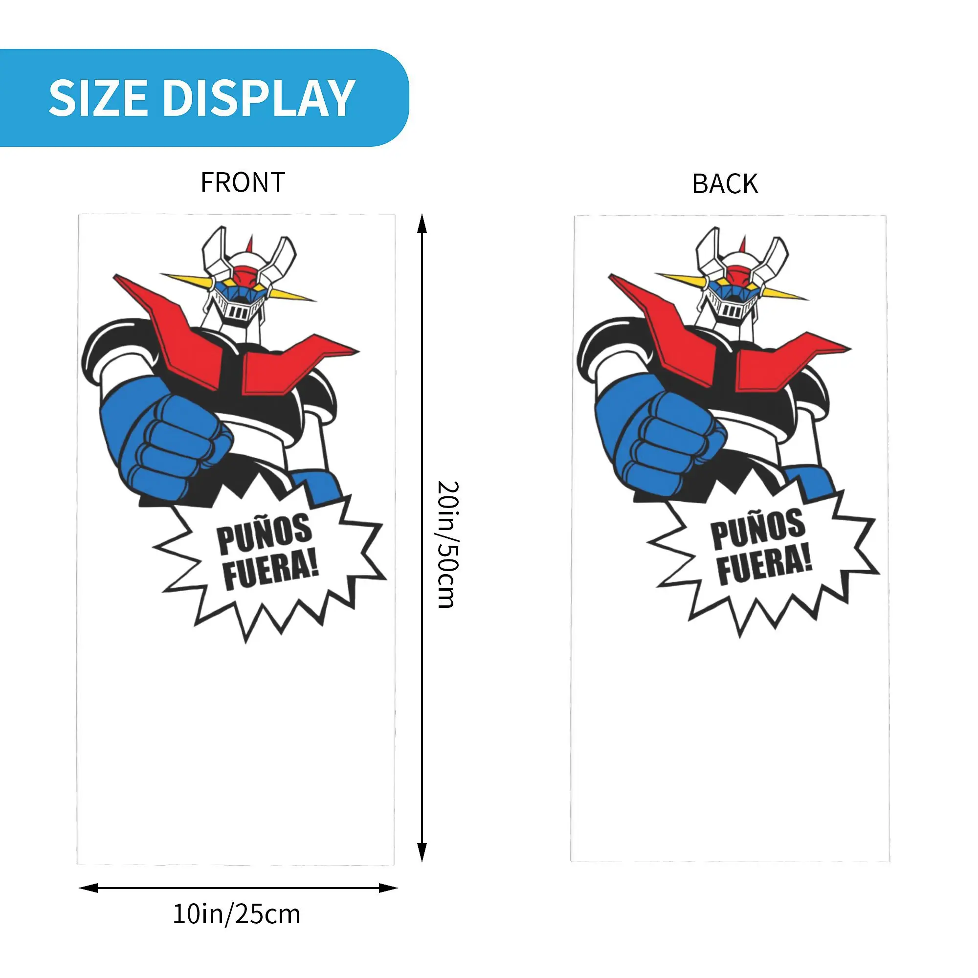 Пользовательские Grendizer поп-культура мультфильм бандана для шеи теплые мужские и