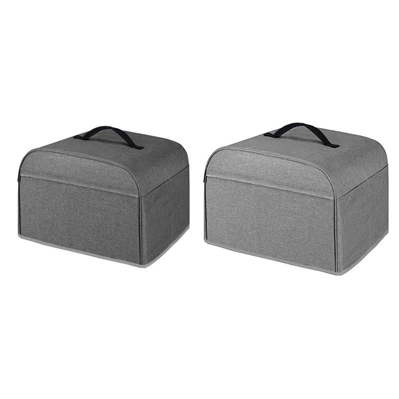 

Чехол для фритюрницы, кухонный пылезащитный чехол, чехол для тостера с карманами для Ninja Foodi, гриля, темно-серый