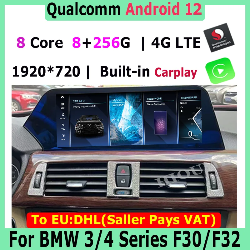 

New style Android 12 Snapdragon Car Radio Stereo Video Multimedia Player Autoradio GPS Navi for BMW X3 F25 X4 F26 CIC NBT EVO