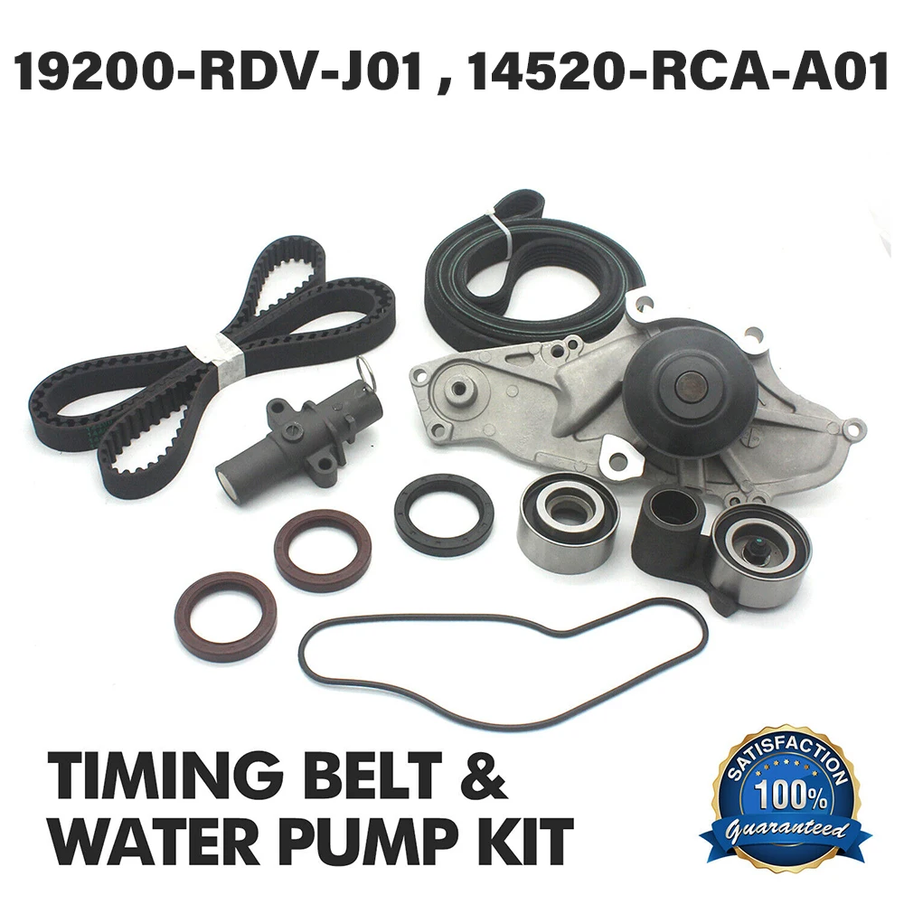 

19200-RDV-J01 14520-RCA-A01 Car Engine Timing Belt & Water Pump Kit For OEM 03-17 Honda/Acura V6 /Pilot/ Odyssey J35A