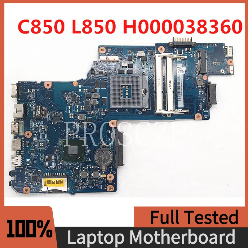 Высококачественная материнская плата H000038360 для ноутбука Toshiba Satellite C850 L850 материнская плата HM76 GMA HD4000 DDR3 100% Полная работа Высококачественная материнская плата H000038360 для ноутбука Toshiba Satellite C850 L850 материнская плата HM76 GMA HD4000 DDR3 100% Полная работа