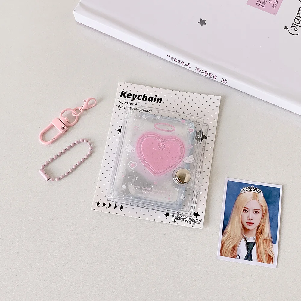 

Прозрачный блестящий фотоальбом 3 дюйма с крыльями ангела