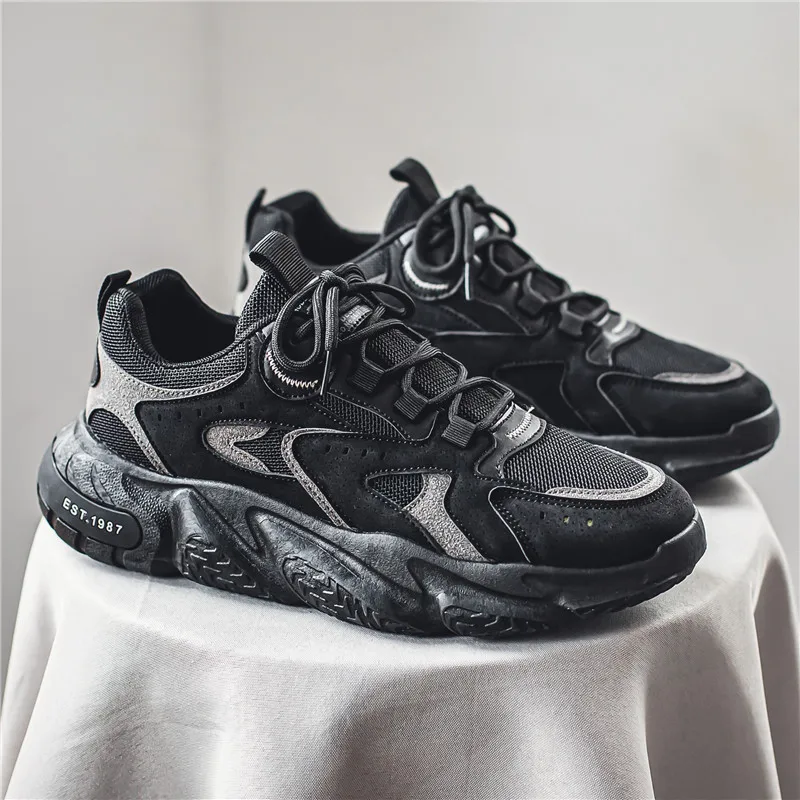 New Men Mesh Breathable Running Shoes Outdoor Comfortable Lightweight Anti-slip Walking Sport Shoe Men Jogging Training Sneakers