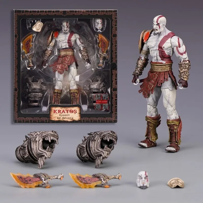 NECA 7-дюймовый God of War 3 Kratos Flame Blade Мобильная кукла Модель Орнамент
