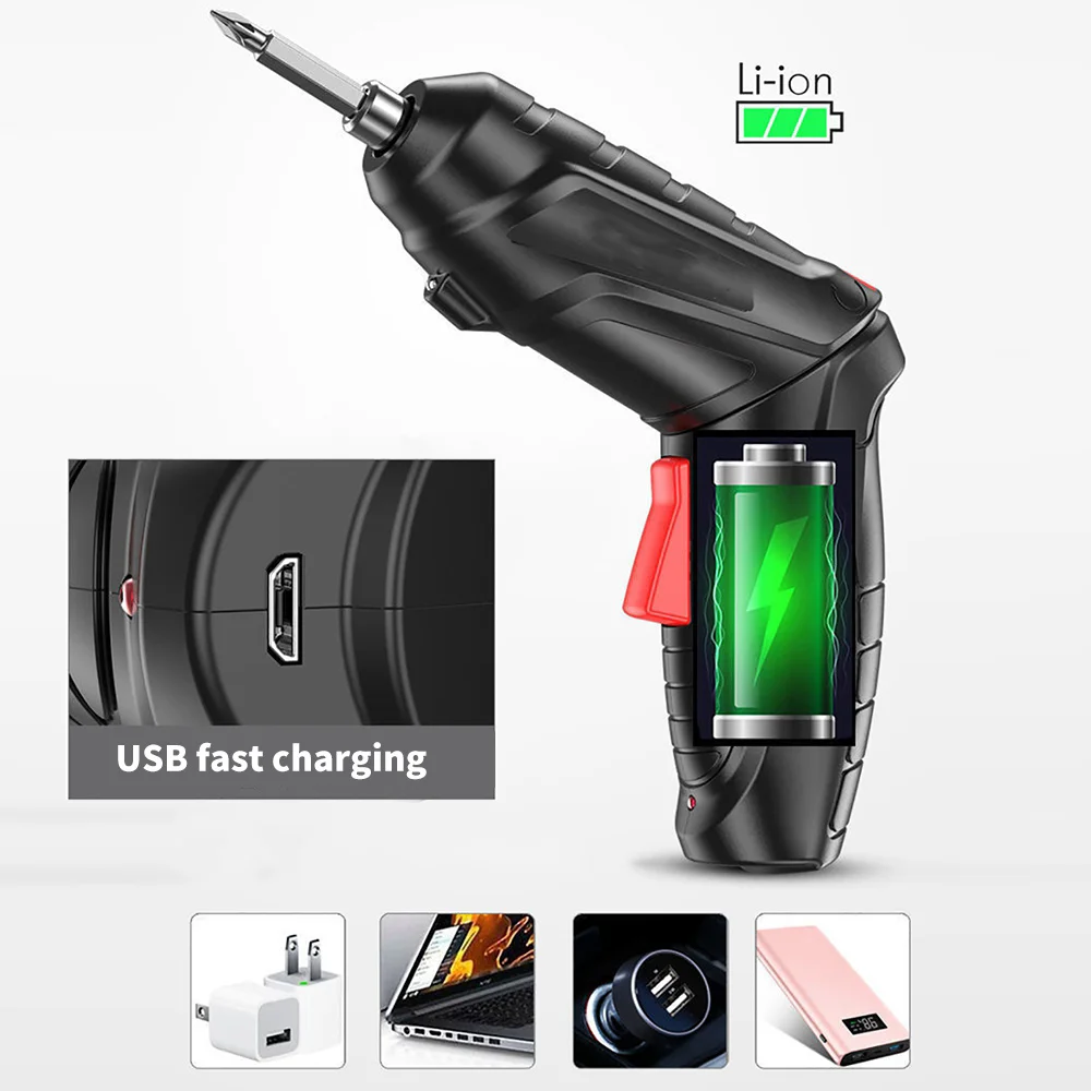 

Xiaomi Cordless Electric Screwdriver Battery Rechargeable Screwdriver Powerful Impact Wireless Screwdriver Electric Screw Driver
