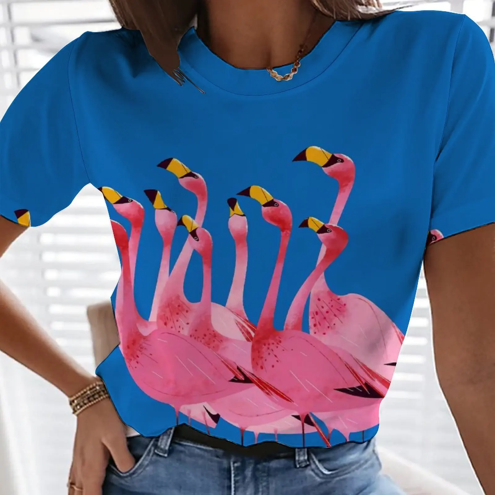 

New Women's T-shirt Summer thin clothing Women printed 3D printed comfortable and convenient pattern T-shirt