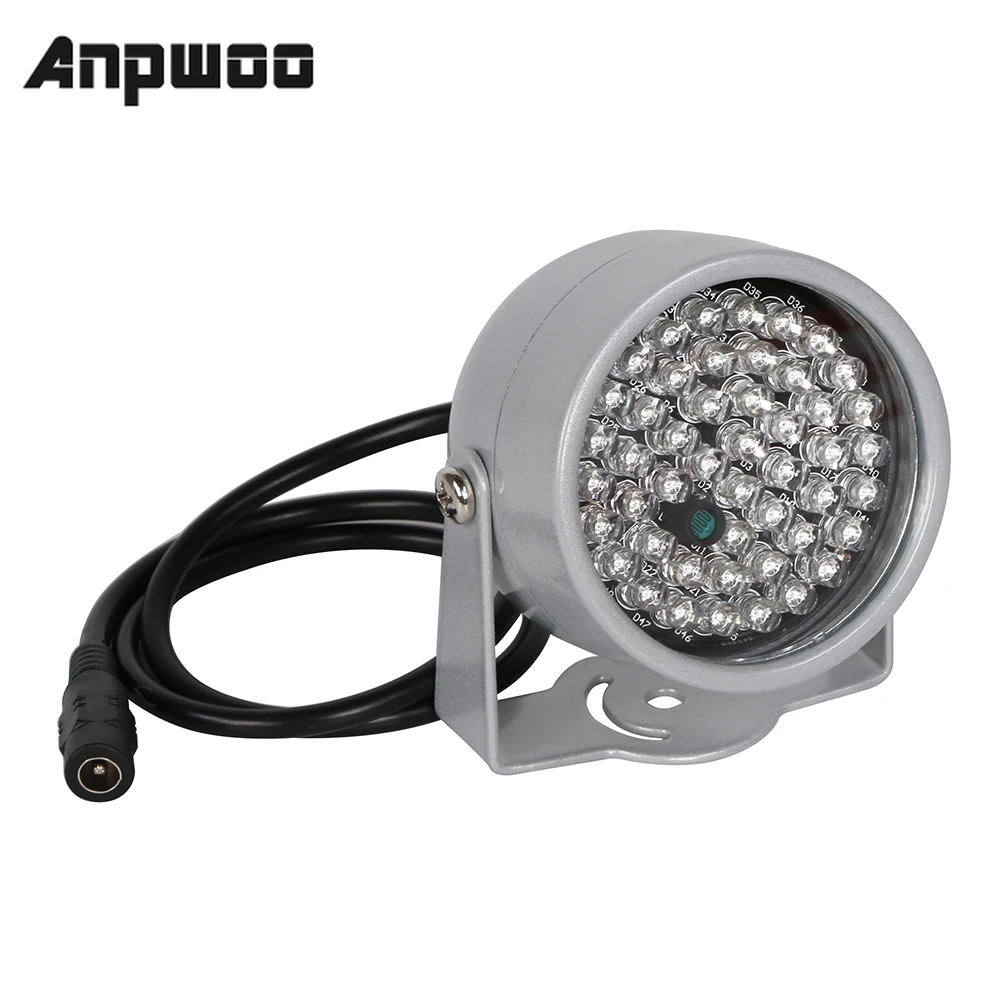 

ANPWOO CCTV LEDS Infrared Illuminator 48 pcs IR LEDs night IP66 Infrared CCTV Fill Light Metal waterproof for CCTV Camera