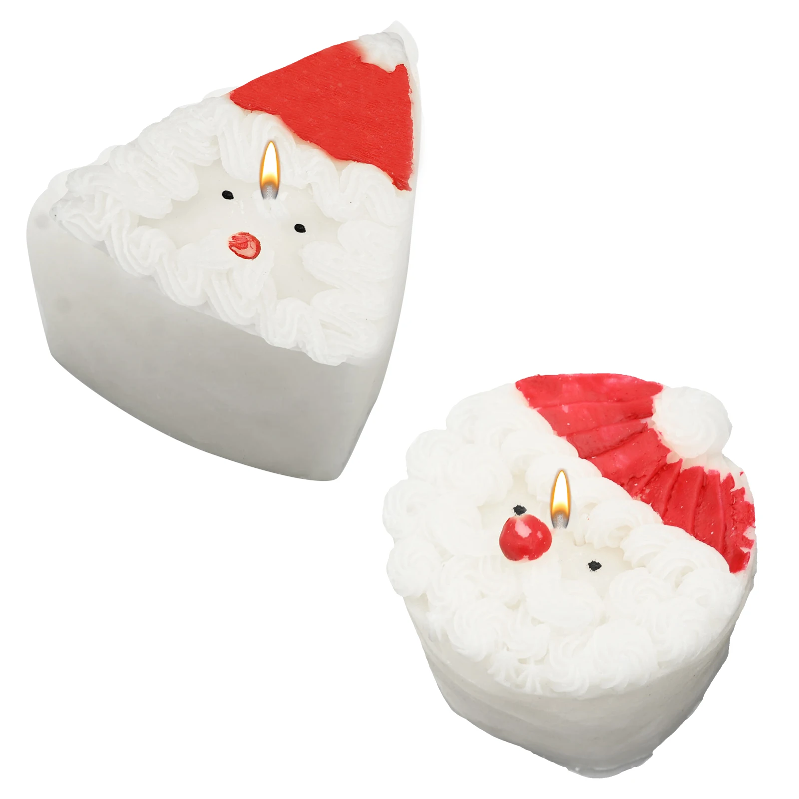 2 шт. рождественские ароматические свечи Санта-Клауса соевый воск украшенные