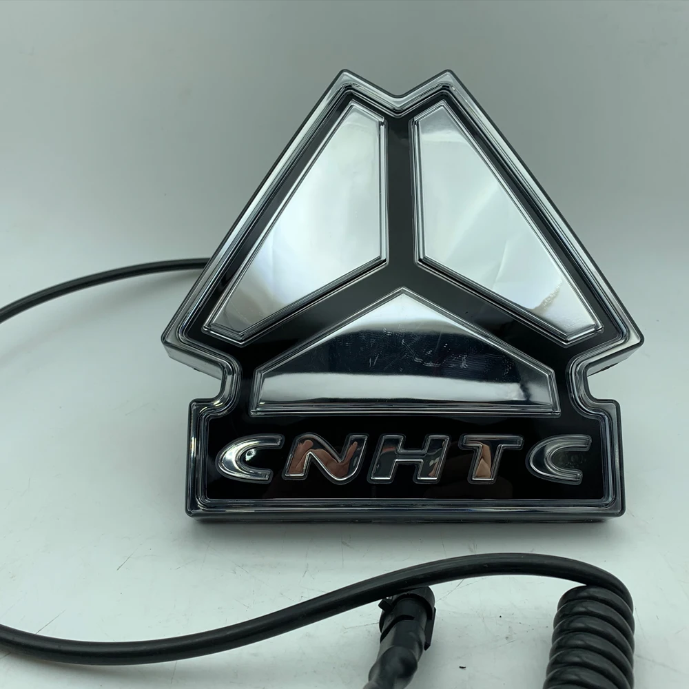 Car Logo With Lights For Sinotruk Howo Light Truck 4.2M Modified Plus Luminous Logo With Wiring Harness Original Parts