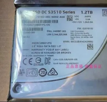 Твердотельный накопитель SSD для S3510 SSDSC2BB012T6 1 2 T SATA 5 дюйма 6G шт.