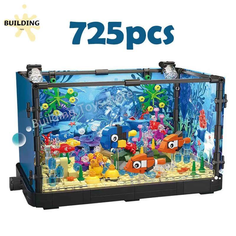 For Kids 3+ Years Gift Creative Sea World Assemble Building 
