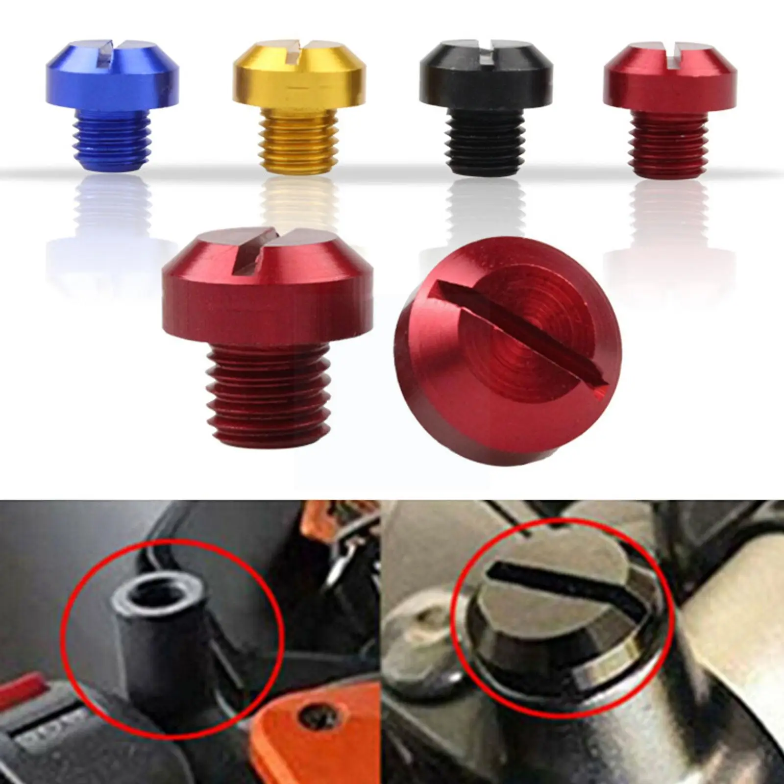 

1pcs M10x1.25 Motorcycle Rearview Mirror Thread Hole Plugs Screw Bolts For Moto Accessorie N0y2