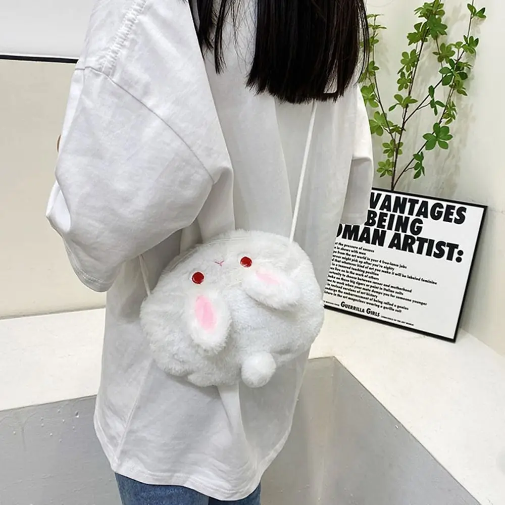 

Bags Animals Plush Kids Handbag Children Purse Wallets Women Messenger Bags Cartoon Crossbody Bags Rabbit Shoulder Bags