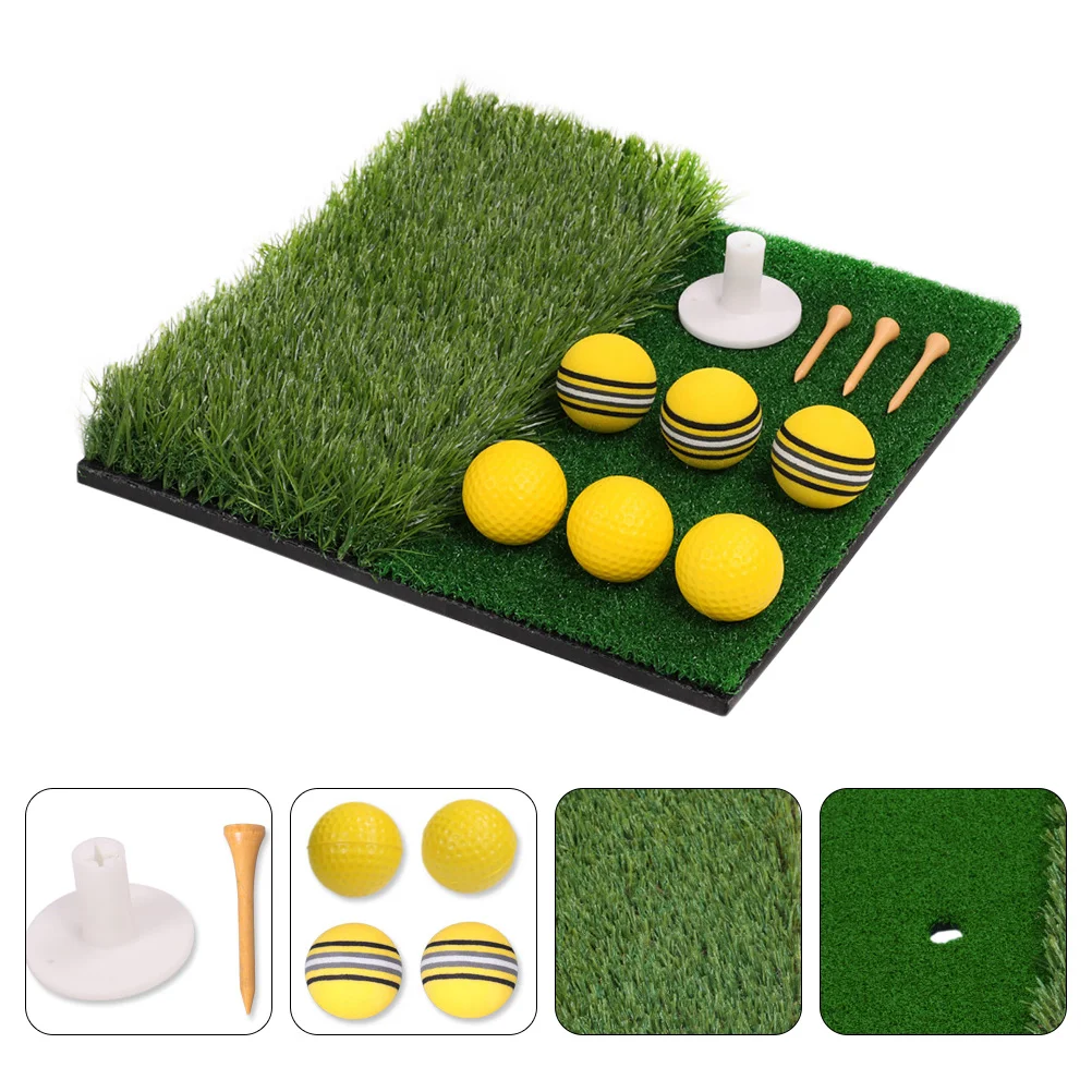 

Carpet Golfing Hitting Mat Home Practice Pad Aid Combined Swing Long Short Grass Equipment Artificial